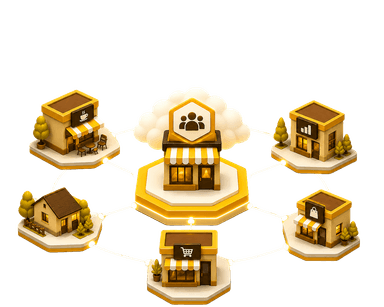 A connected network of local shops going live